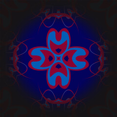 Abstract minimalist geometrical ornament graphic style. Ornaments on dishes, textiles, wallpaper. 