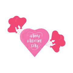 happy valentine day illustration