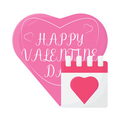 happy valentine day illustration