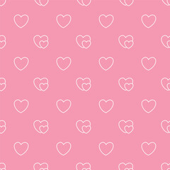 Valentine's Day. Vector seamless pattern