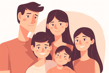 Cute family illustration