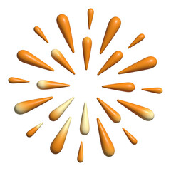 Firework symbol chinese new year decoration element