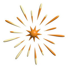 Firework symbol chinese new year decoration element