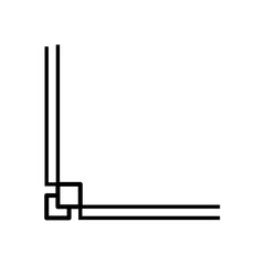 Vector Corner Border Line