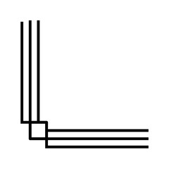 Vector Corner Border Line
