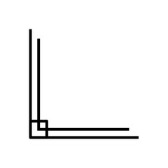Vector Corner Border Line