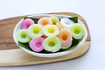 Floral rice cakes (Kanom Nam Dok Mai) Thai dessert