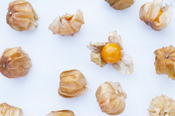 Fresh cape gooseberry. Delicious tropical fruit