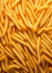 French fries chips pattern wallpaper, kids junk food concept. Generative Ai