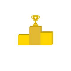 Champion Podium Vector Illustration