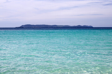 Summer time,  Beautiful sea with blue sky