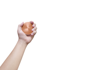 Holding a bronze coin PNG transparent