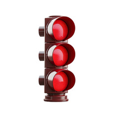 traffic light with red