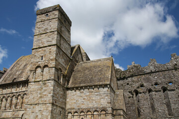 Ireland-Rock of Cashel ruins in County Tipperary is a unique monument to Irish history