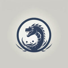 Sea Monster Logo Design EPS format Very Cool