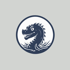 Sea Monster Logo Design EPS format Very Cool