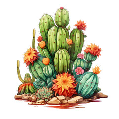 cactus with flowers
