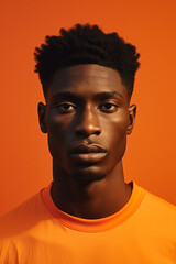 Obraz premium African descent man in a shoot