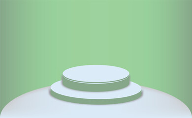 3D Podium Design with Minimal Background