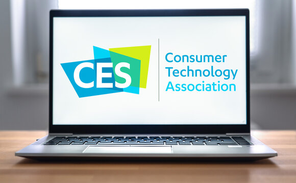 CES tech event in Las Vegas, USA - displayed on laptop