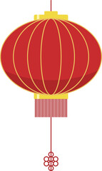 Red vector Chinese lantern element illustration