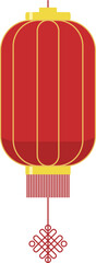 Red vector Chinese lantern element illustration