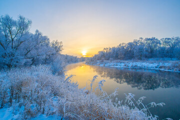 Experience the magic of a winter wonderland. Watch the sun rise over the frozen river. Be...