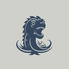 Sea Monster Logo Design EPS format Very Cool