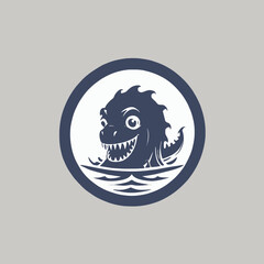 Sea Monster Logo Design EPS format Very Cool