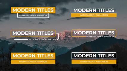 Modern Smooth Animation Titles