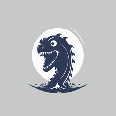 Sea Monster Logo Design EPS format Very Cool