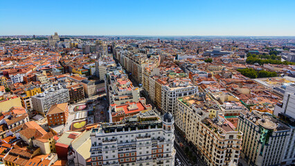 Obraz premium Madrid Urban City View