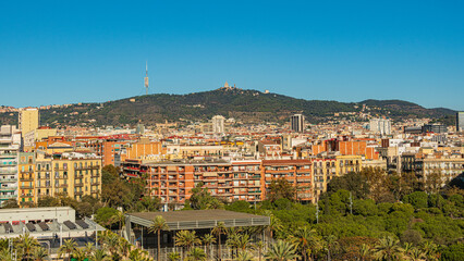 Fototapeta na wymiar Barcelona Urban City View