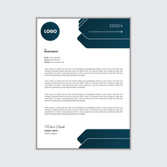 Obraz premium Vector modern letterhead design template