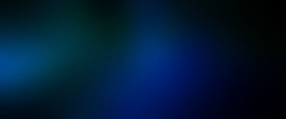 Dark blue green azure ultra wide gradient grainy premium background. Perfect for design, banner, wallpaper, template, art, creative projects, desktop. Exclusive quality, vintage style of the 80s, 90s