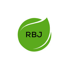 RBJ Letter logo design template vector. RBJ Business abstract connection vector logo. RBJ icon circle logotype.
