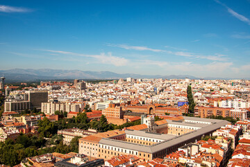 Fototapeta na wymiar Madrid Spain Urban City view