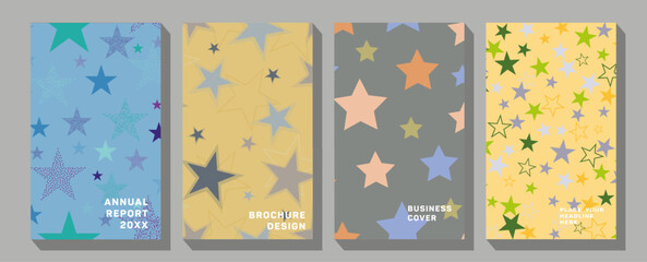 Fototapeta premium Set of poster, flyer, brochure design templates in different styles. Infographic concept.