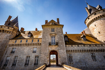Castle of Sully sur loire near Orleans, Loire valley, France - obrazy, fototapety, plakaty