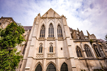 exteriors of Saint Riquier abbey, Somme, France