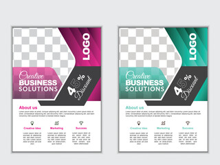 Modern Business flyer design template, innovative flyer design.