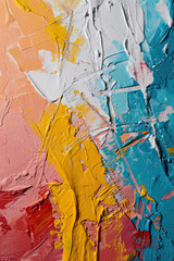 Fototapeta premium Wet colorful plaster paint on wall for background