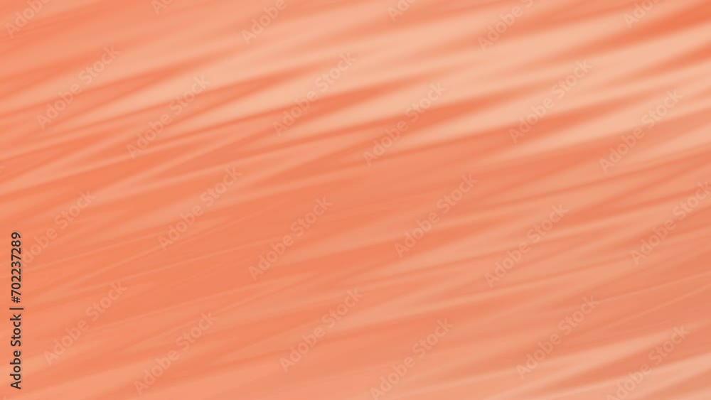 Poster Abstract peach fuzz color motion background. Dynamic animated loopable background video with wavy texture.