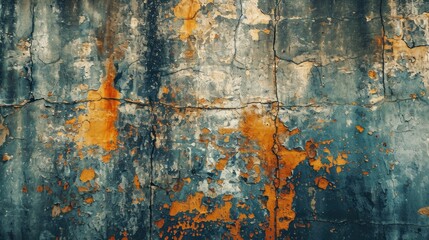Rusted Metal Surface with Yellow Paint