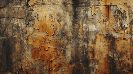 Close-Up of a Weathered Wall - obrazy, fototapety, plakaty