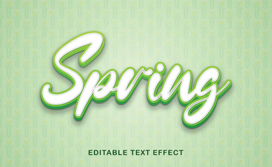Text Effect Spring Fully Editable