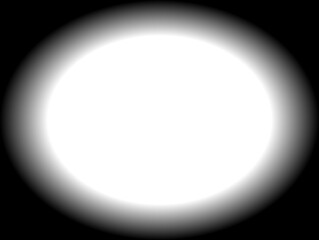 Black background in the center has an oval. The white area around the circle, the intensity of the black.