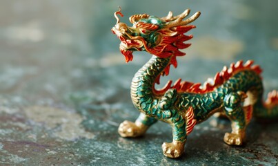 Fototapeta premium Happy new year 2024 year of the dragon. Chinese new year of the dragon