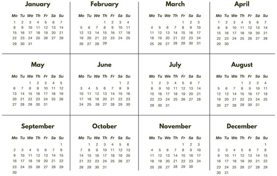 calendar for 2024