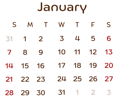 2024 carlendar